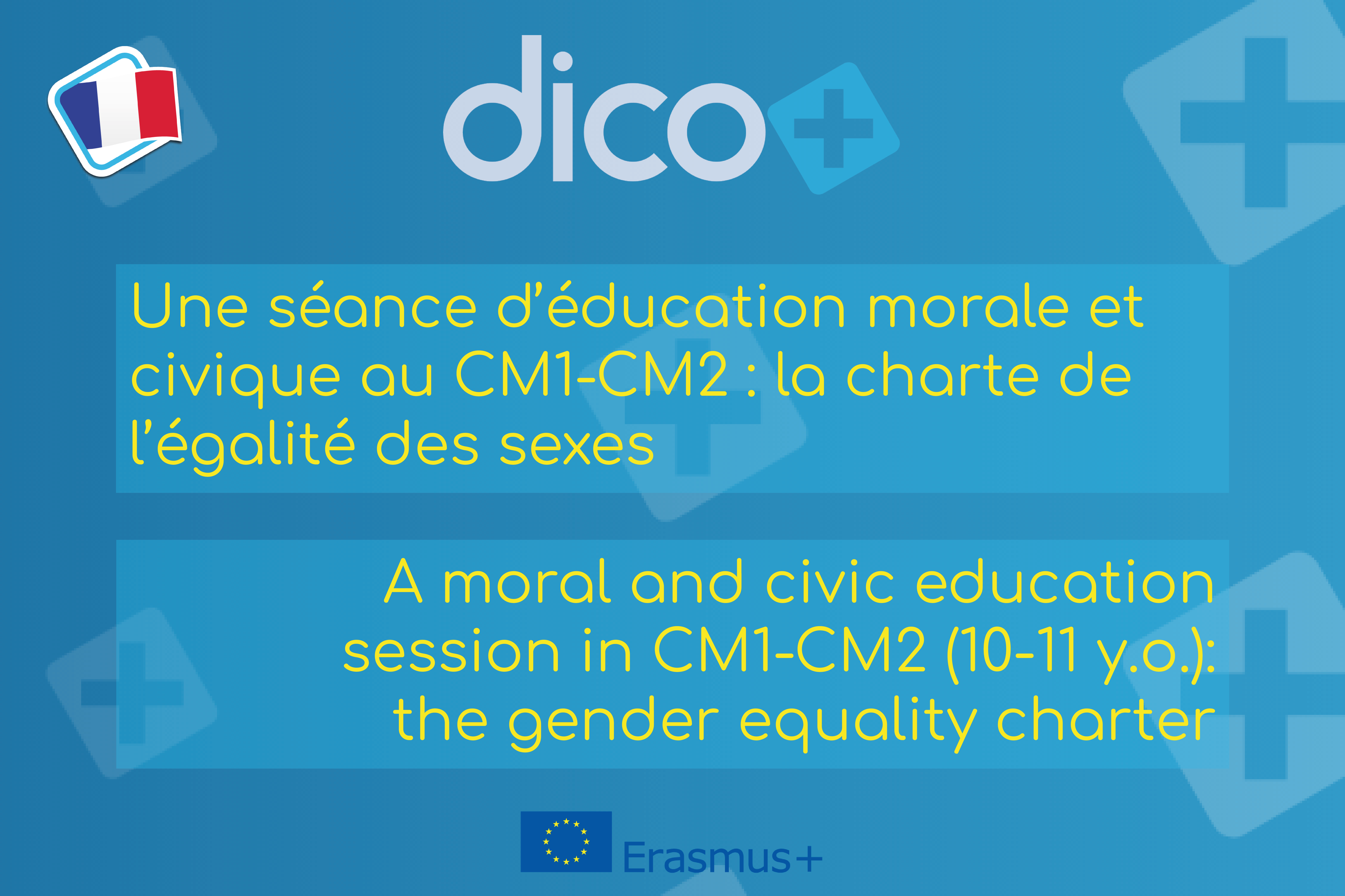 A moral and civic education session with 9 and 10 years old pupils: the Gender Equality Charter